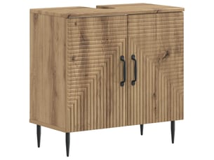 Meuble sous lavabo de salle de bain haarlem chêne artisanal cf64889