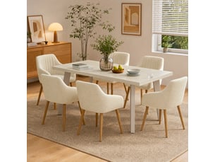 Ensemble table rectangulaire  6 chaise(s)  <strong>GOEURVANT</strong> <strong></strong> 