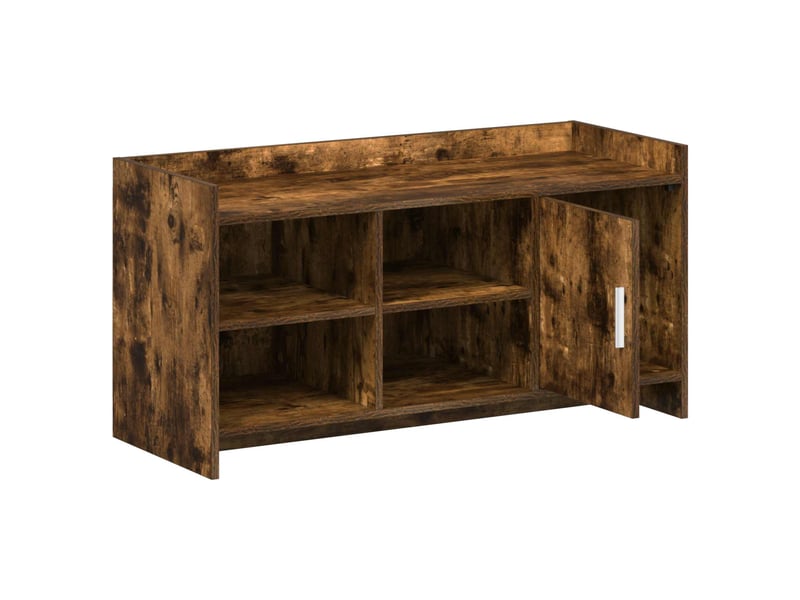  Meuble à chaussure, cabinet à chaussures avec porte chêne fumé 100x39,5x51 cm  - Conforama D