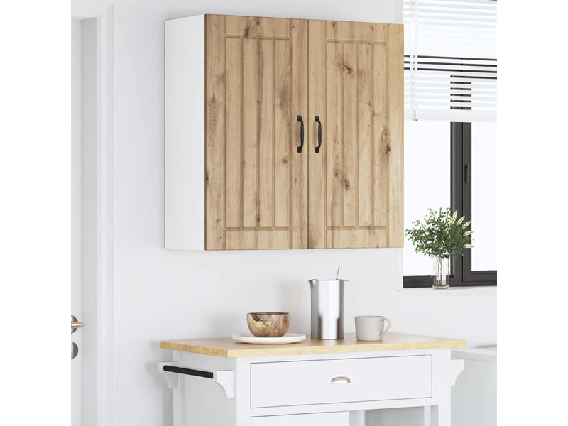  Meuble mural de cuisine, armoire de cuisine chêne artisanal 80x31x80cm shl1886  - Conforama D