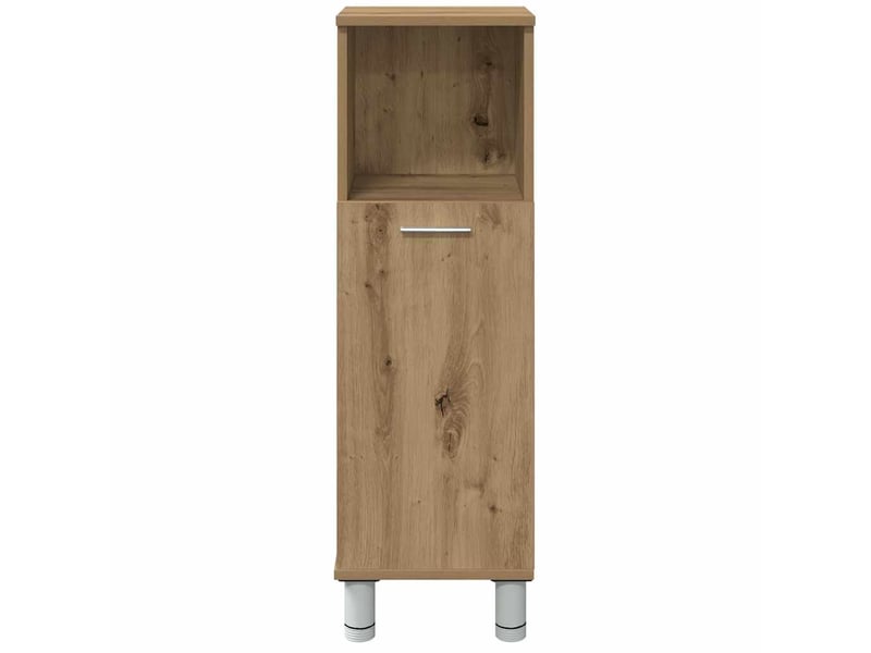  Amoire de salle de bain, meuble de rangement chêne artisanal 30x30x95 cm bois d'ingénierie  - Conforama E