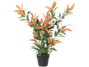 Plante artificielle 45x45x90 cm 300 feuilles rouges et vertes