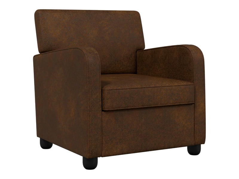  Vidaxl fauteuil marron simili daim  - Conforama D