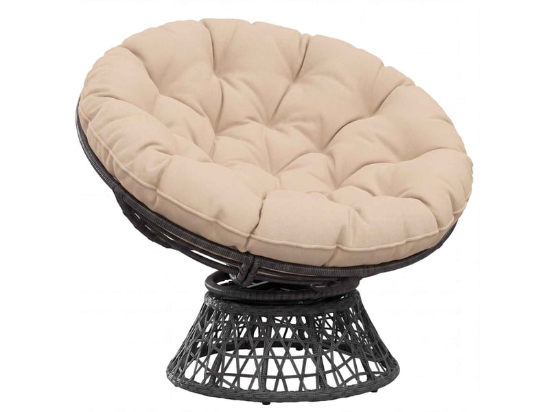 Coussin de chaise suspendue, coussin d'assise vianen 100 % polyester crème cf54277  - Conforama C