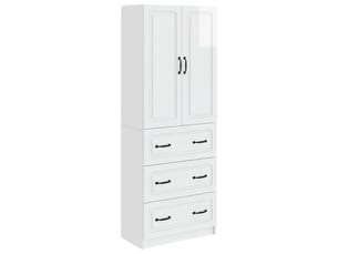 Armoire     <strong></strong> <strong></strong> coloris blanc largeur 66 cm