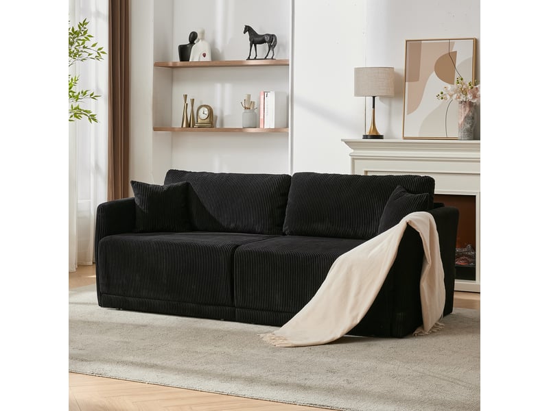 Canapé convertible, canapé-lit, pliable, design moderne, en tissu, mobilier pour espace de vie, pour salon et séjour - Conforama A