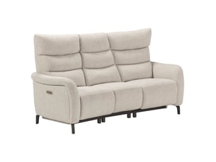 Canapé droit relax électrique <strong>ALTOBUY</strong> <strong>VARENNE</strong> 3 places Polyester beige