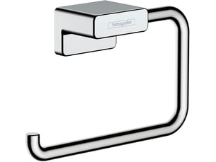 Addstoris porte-papier wc mural à fixation cachée – chrome, largeur 141 mm, accessoire de salle de bains, 41771000
