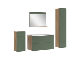 Vicco meubles bain, vertchêne doré, 5 pièces