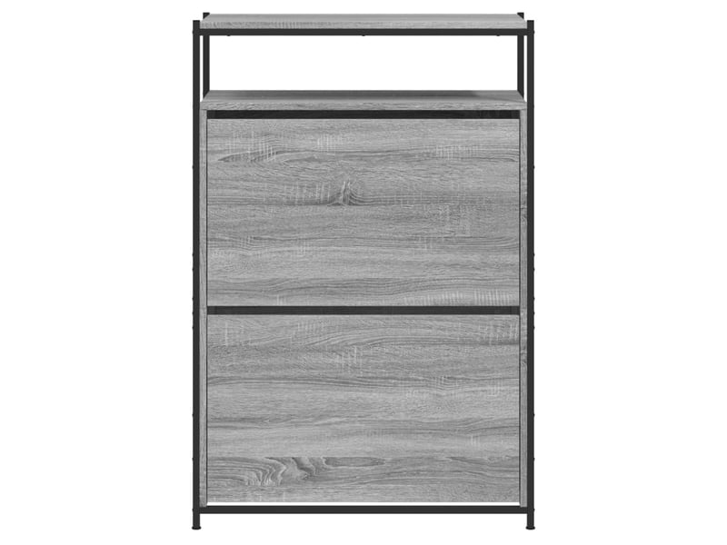  Meuble à chaussures, cabinet à chaussures sonoma gris 75x34x112 cm  - Conforama E