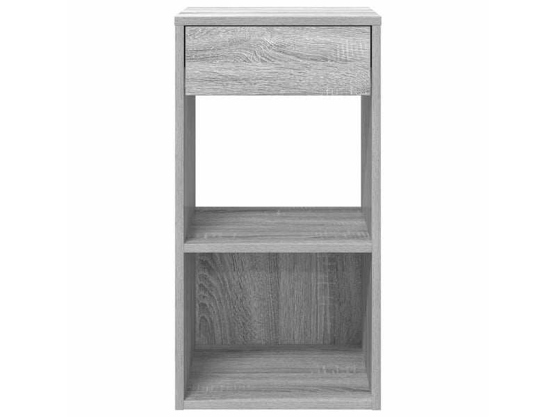  Lot de 2 tables de chevet - cabinet de chevet - table de nuit avec tiroir sonoma gris 35x34x66,5 cm  - Conforama C