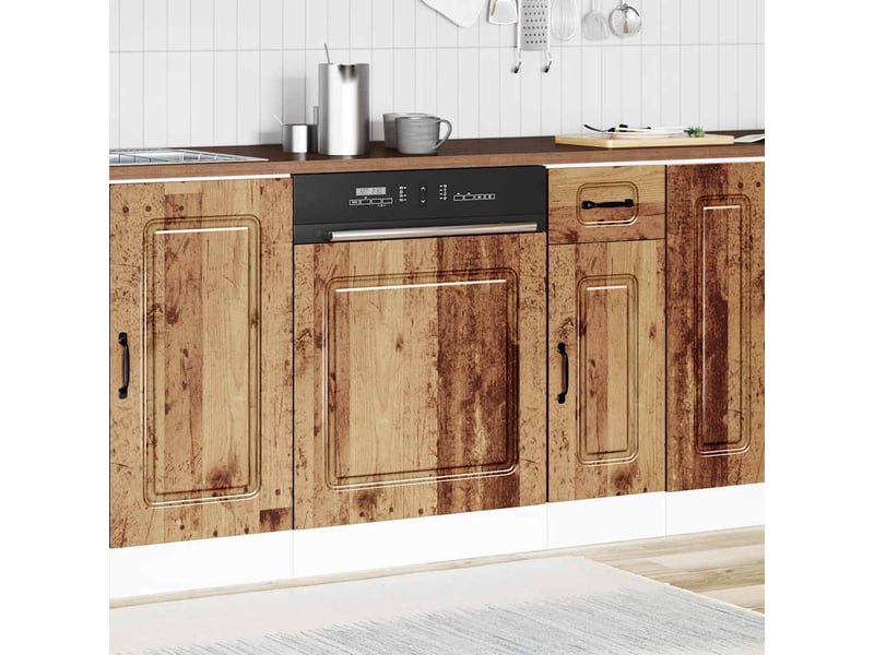  Panneau de lave-vaisselle kalmar vieux bois 60x1,5x57cm  - Conforama B