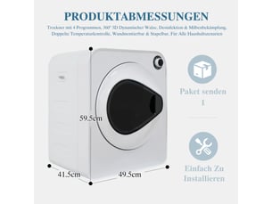 Seche linge 49.5x41.5x59.5cm - Evacuation 3 kg largeur 41.5 cm