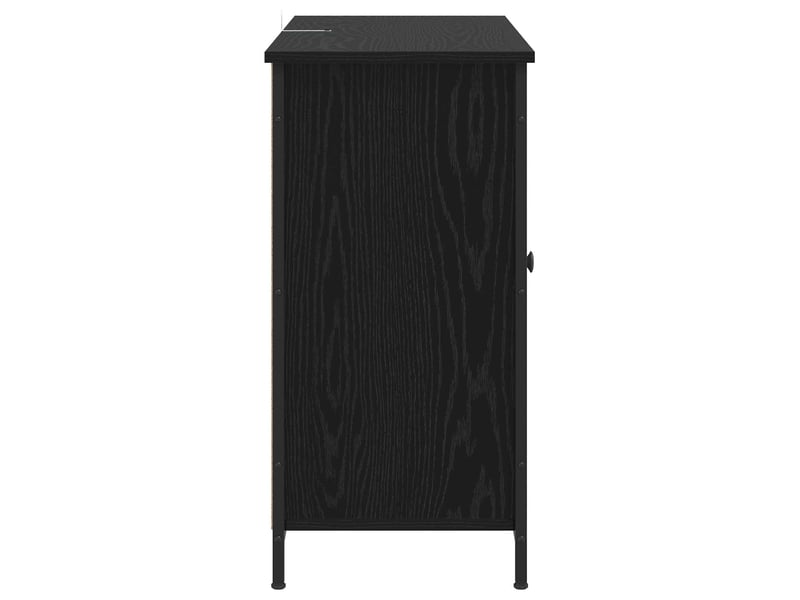  Buffet - bahut - meuble de rangement chêne noir 100 x 35 x 70 cm bois d'ingénierie  - Conforama D
