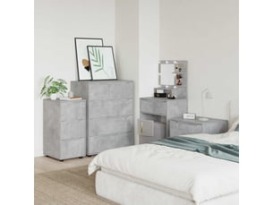 Commode 1 tiroir(s)    <strong></strong> <strong></strong> coloris gris largeur 40 cm