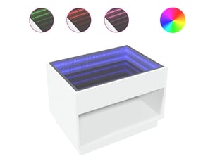 Table basse rectangulaire coloris blanc  