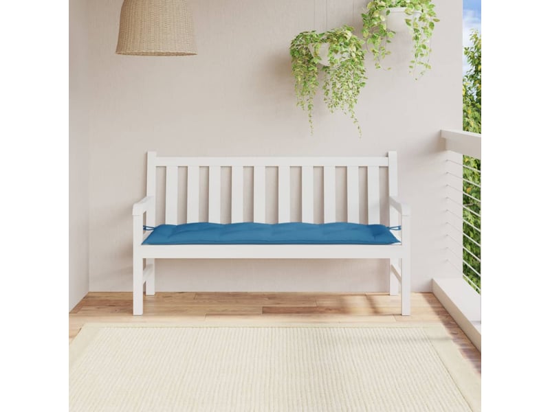  Coussin de banc de jardin, coussin d'assise bleu mélangé 150x50x7 cm tissu cf52694  - Conforama C