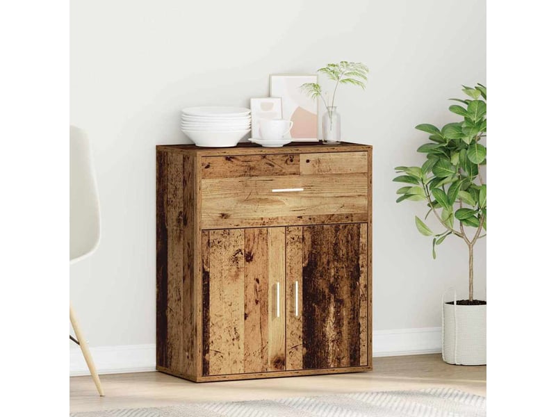 Buffet - bahut - meuble de rangement bois ancien 60 x 31 x 70 cm bois d'ingénierie - Conforama D