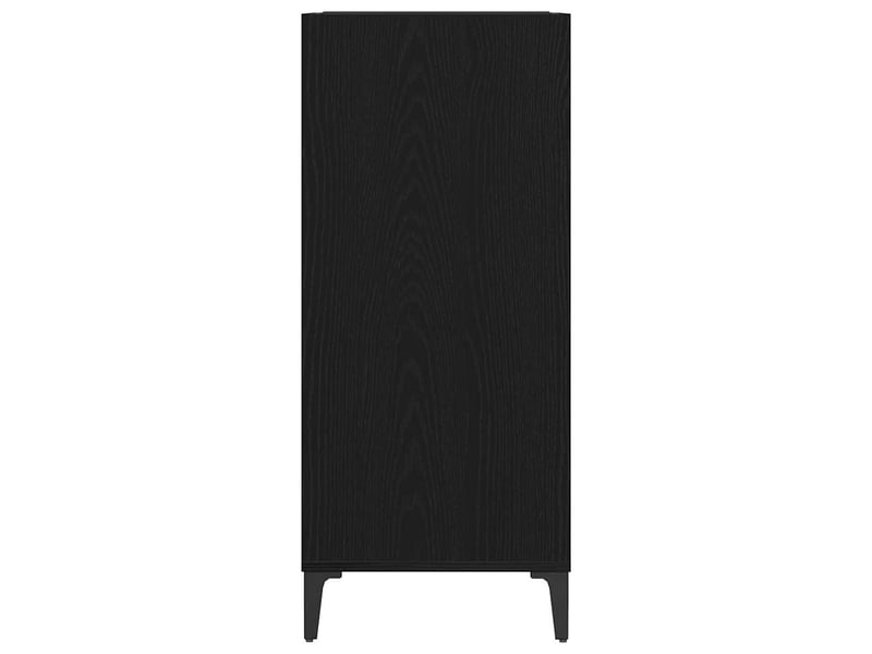 Meuble à vinyles, armoire à disques chêne noir 84,5x38x89 cm bois d'ingénierie shl22925 - Conforama E
