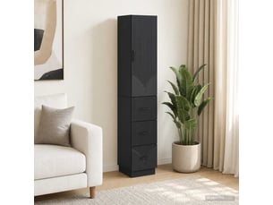 Armoire     <strong></strong> <strong></strong> coloris noir largeur 33 cm