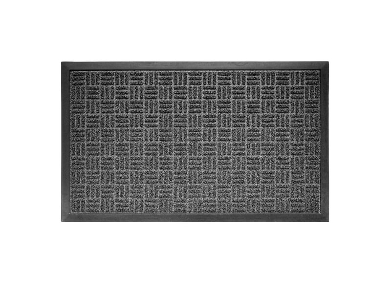  Tapis d'entrée grattoir jason 45x75cm noir  - Conforama A