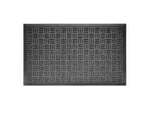 Tapis d'entrée grattoir jason 45x75cm noir