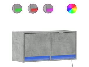 Meuble tv coloris gris 80 cm <strong></strong>  <strong></strong>