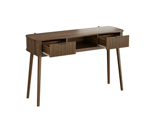 Table basse rectangulaire coloris bois foncé EVRYAE - 35 cmx120 cm