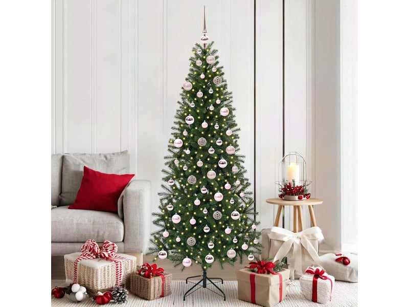 Sapin de noël artificiel, arbre de noël vert 180 cm pe et pvc shl8681 - Conforama B
