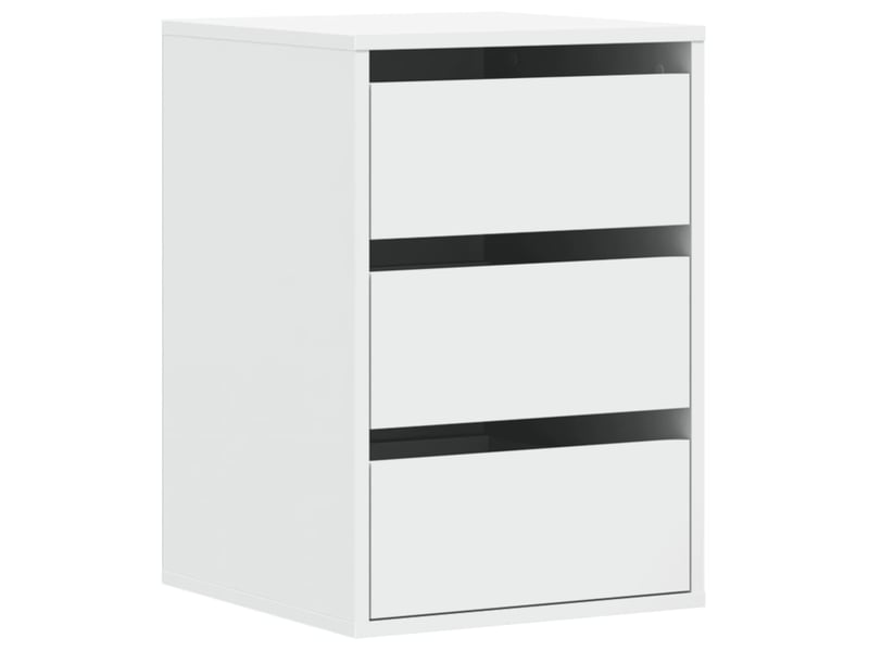  Commode chambre adulte, commode d'angle blanc 40x41x58 cm bois d'ingénierie  - Conforama A