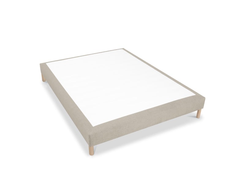 Sommier tapissier tissu sisal - sable - 140x200 3SO0205181420.C7 - Conforama B
