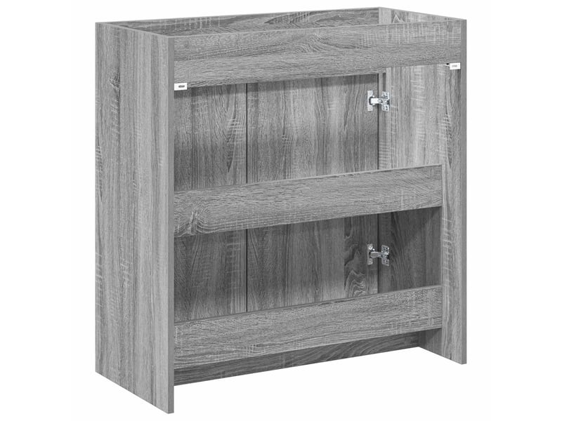  Meuble sous lavabo de salle de bain, commode sonoma gris shl492  - Conforama E