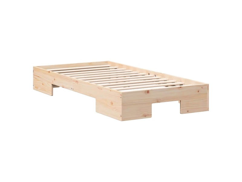  Lit simple- lit adulte -  cadre de lit marron 90 x 200 cm  - Conforama C