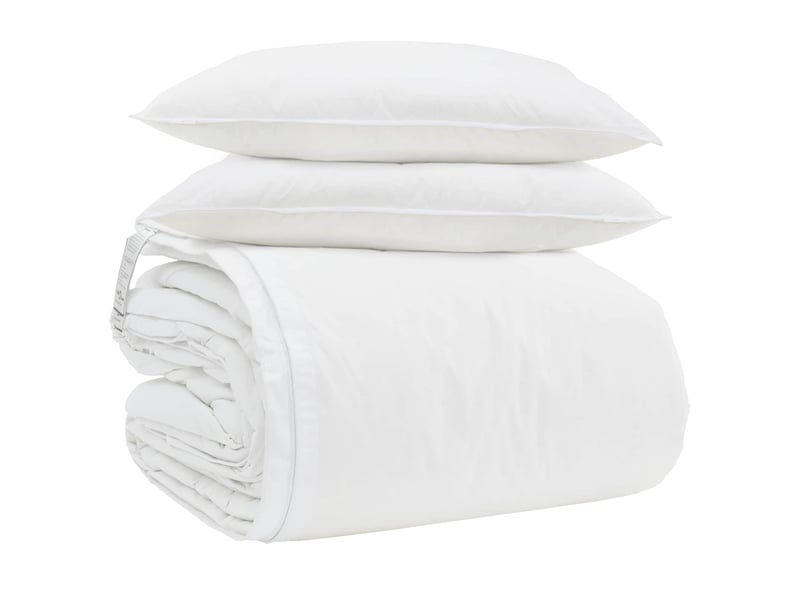  Ensemble de duvet avec oreiller 3 pièces - couette blanc plume de canard  - Conforama A