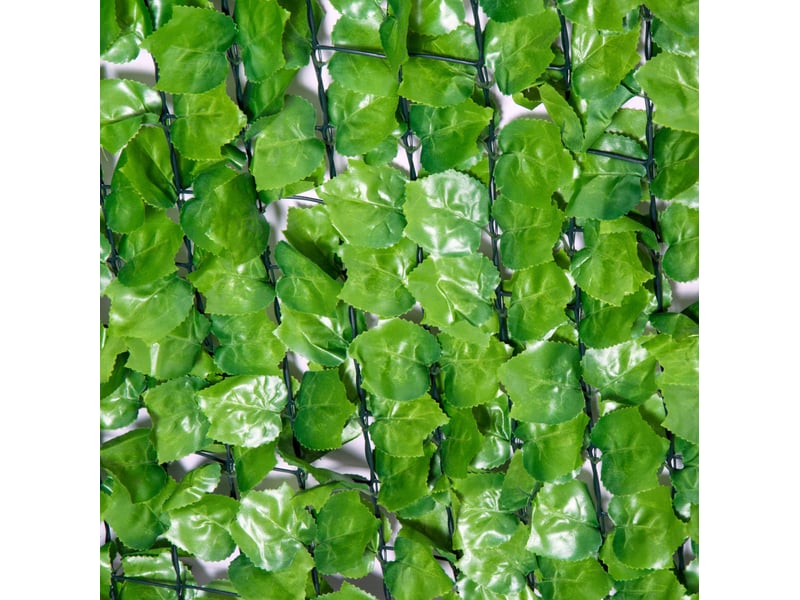Haie artificielle occultante 300 x 150 cm – vert clair – feuillage pe résistant aux uv et intempéries - Conforama E
