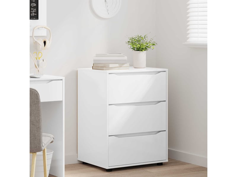  Armoire de rangement, commode de rangement 60 x 48 x 81 cm bois d'ingénierie shl1521  - Conforama D