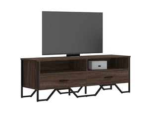 Meuble tv coloris marron 122 cm   