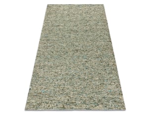 Tapis nepal olive ii vert mélange - laine, double face, naturel 80x150 cm