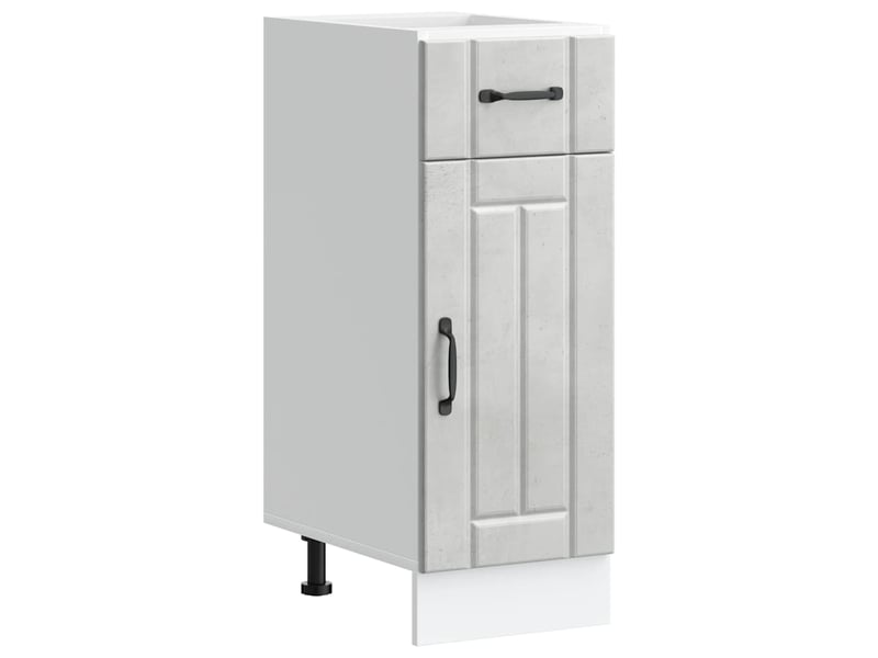 Meuble de rangement, armoire de cuisine lucca gris béton bois ingénierie shl2549 - Conforama B