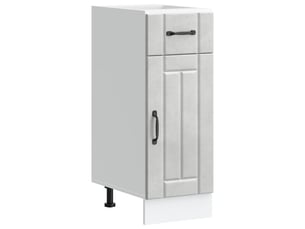 Meuble de rangement, armoire de cuisine lucca gris béton bois ingénierie shl2549