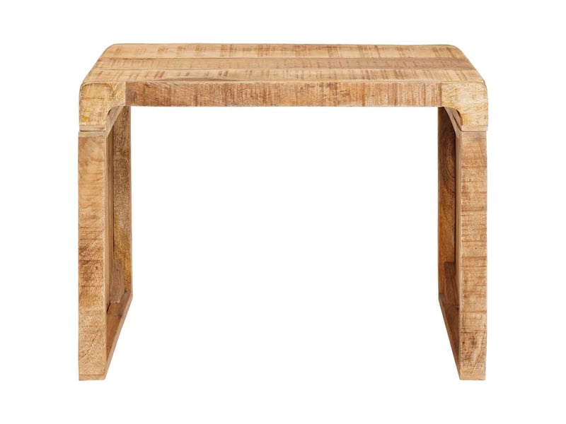  Table d'appoint, table de salon marron 60 x 35 x 46 cm bois de mangue massif  - Conforama D