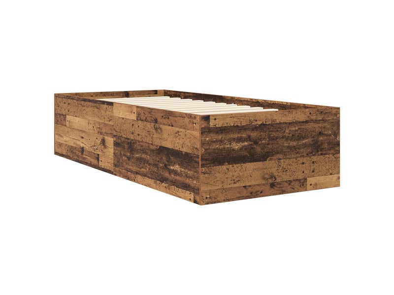  Lit simple- lit adulte -  cadre de lit au sol bois ancien 80 x 200 cm bois d'ingénierie  - Conforama B