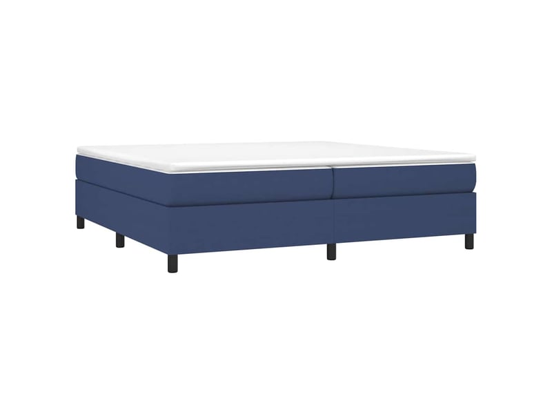  Lit double- lit adulte -  cadre de lit à lattes bleu 200x200 cm tissu  - Conforama B