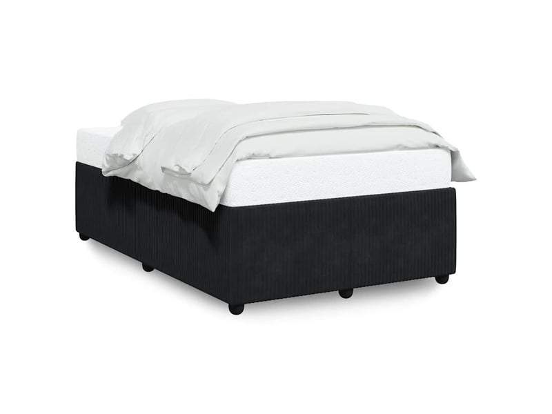  Lit double- lit adulte -  cadre de lit sans matelas noir 120x190 cm velours  - Conforama A