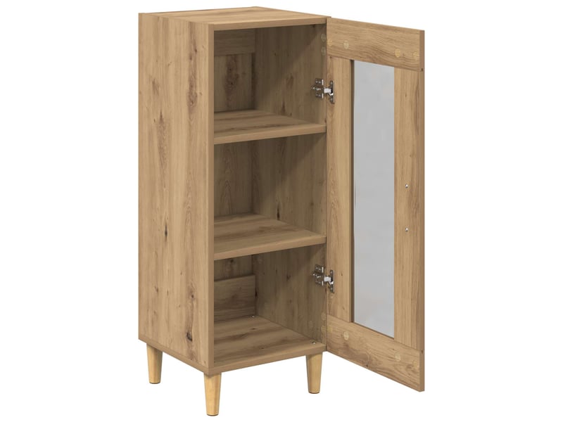 Buffet - bahut - meuble de rangement chêne artisanal 34,5 x 32,5 x 90 cm bois d'ingénierie  - Conforama E