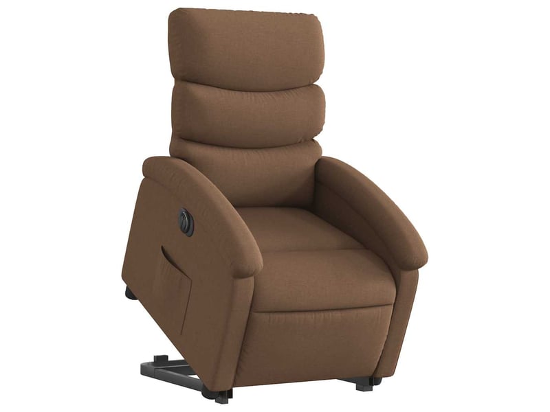  Fauteuil inclinable électrique, fauteuil relax salon marron tissu shl71074  - Conforama C