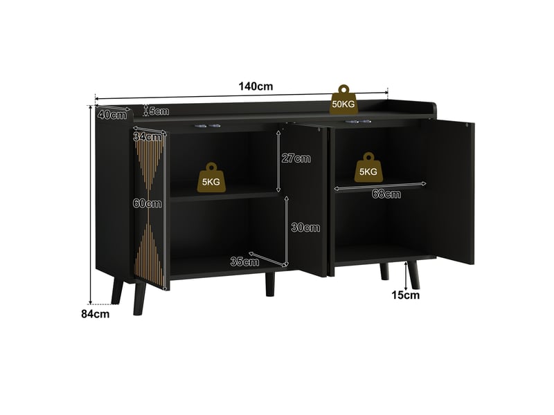 Lit superposé enfant blanc 90x200 cm avec décor porte et fenêtre, échelle de montée, rangement ouvert sous le lit, éclairage led - Conforama C