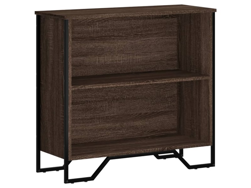  Bibliothèque, étagère de rangement chêne marron 80x31x74,5 cm bois d'ingénierie  - Conforama A