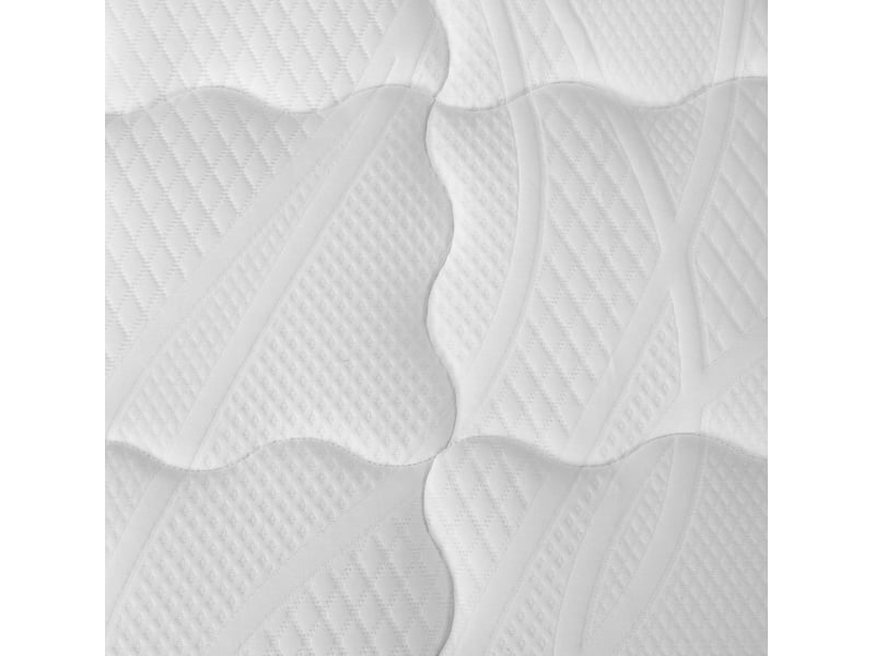  Matelas 90x190 cm h3 7 zones ressorts ensachés mousse froide polyester blanc  - Conforama D