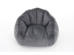 Fauteuil poire adulte 123x111x75 cm gris clair
